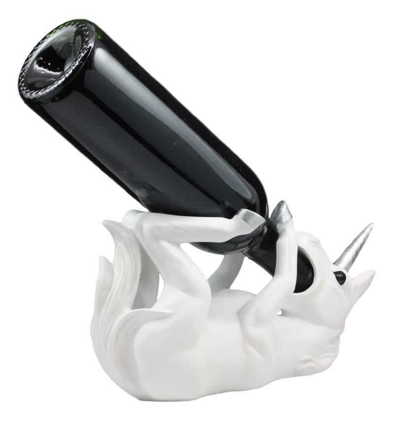 Ebros Gift Ebros Wine of Sacred Purity Unicorn Wine Holder Figurine Kitchen Decoration Mystical Unicorn Glade Statue - Image 3